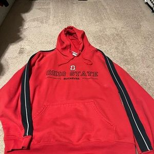 Red Ohio state buckeyes hoodie size large